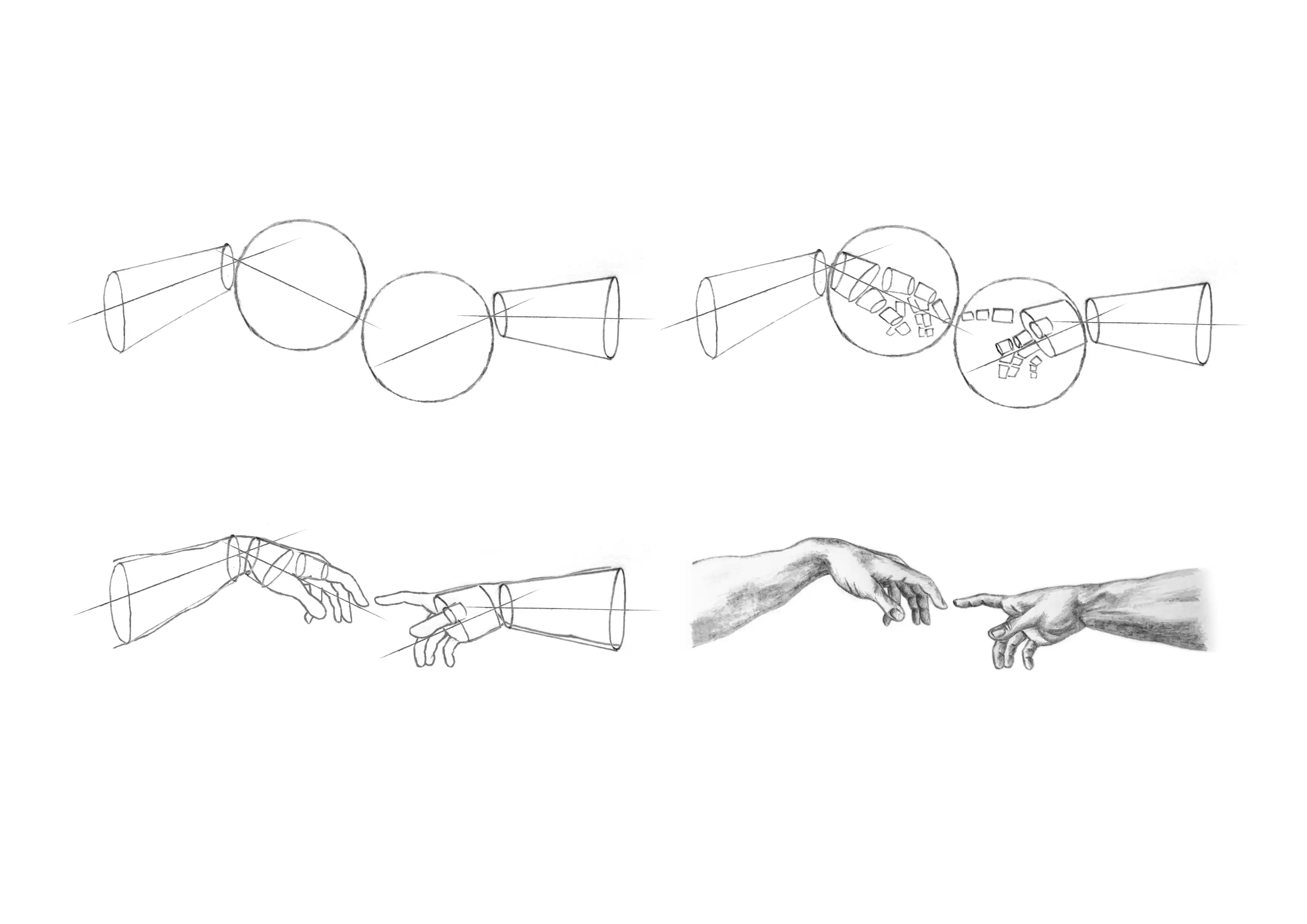 Gesture and anatomy hand study sequence