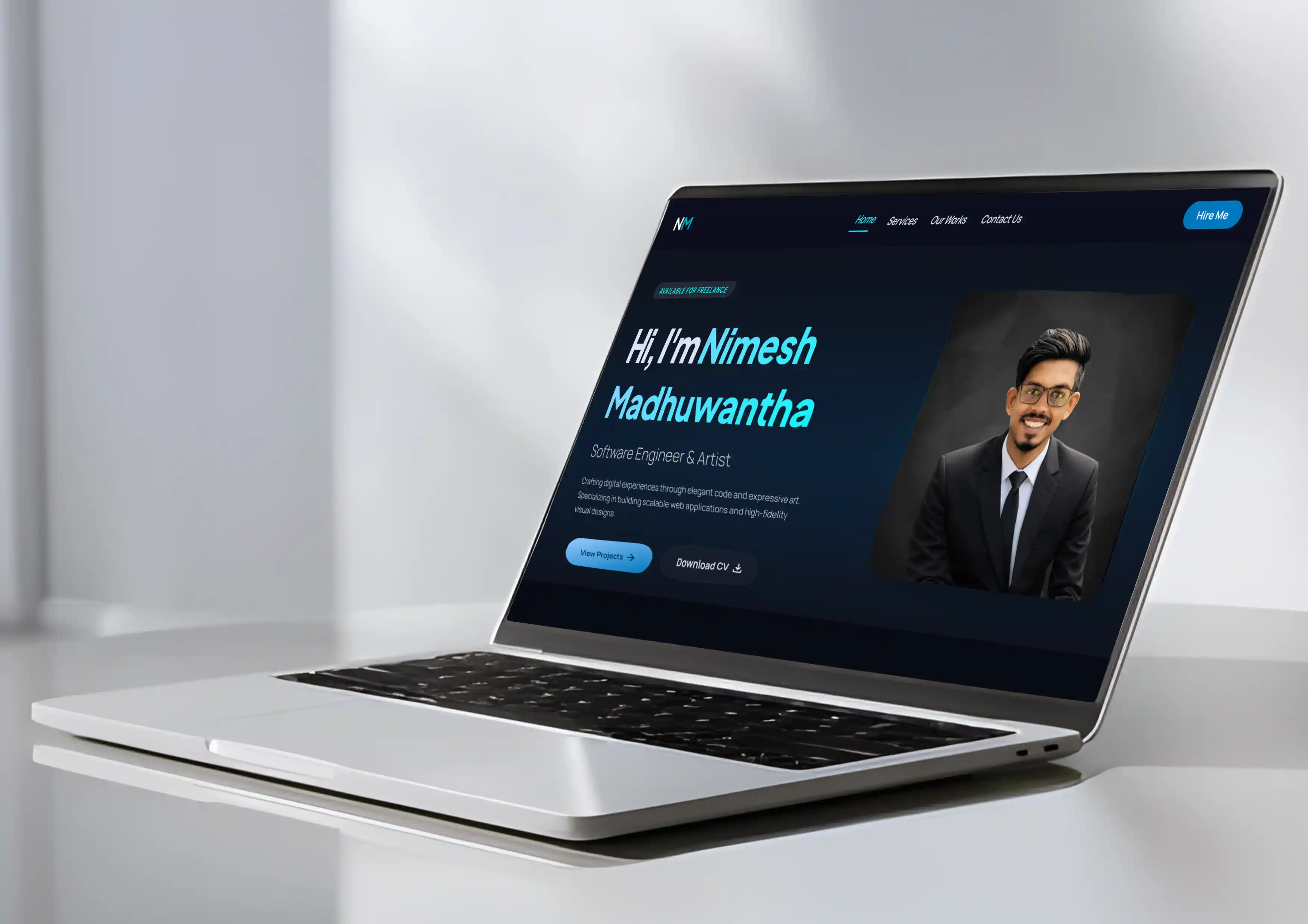 Portfolio website preview