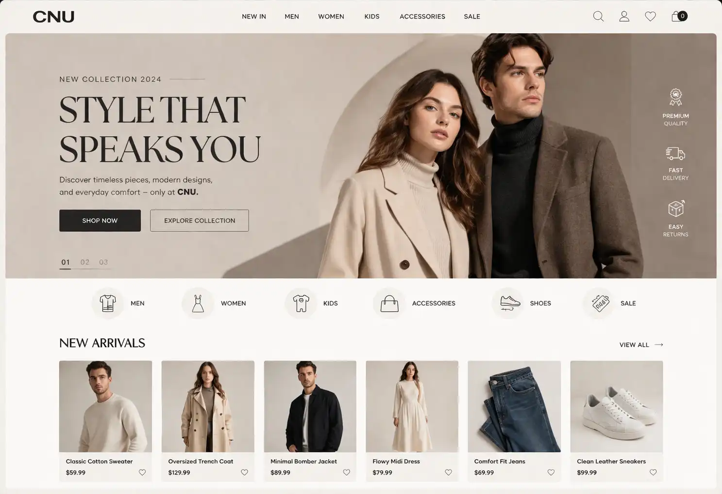 UI design workspace showcase