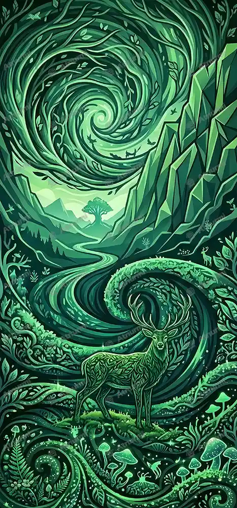Green Graphic Nature Design - wallpapers download preview by Atnurmi